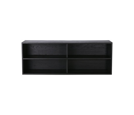 HK-living Regalelement des Schrankmoduls A schwarz 100x30x36cm