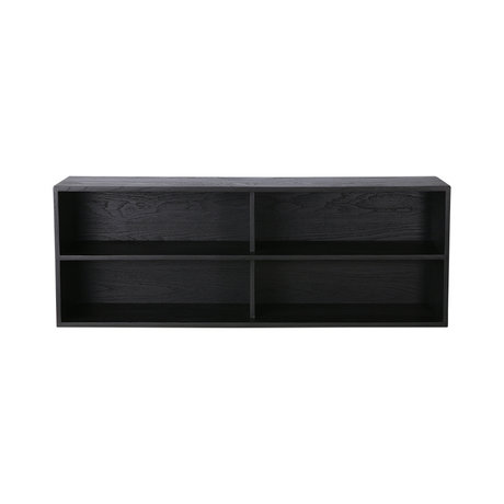 HK-living Regalelement des Schrankmoduls A schwarz 100x30x36cm