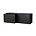 HK-living Cabinet module drawer element B black 100x30x36cm