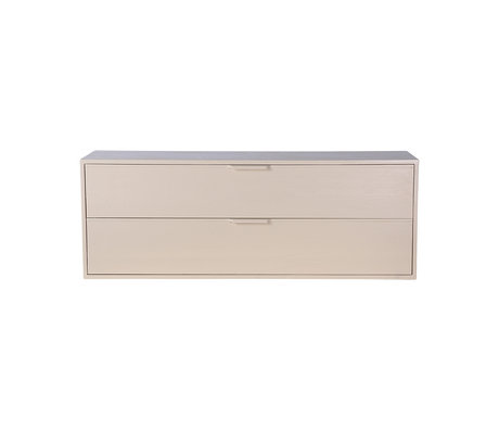 Cabinet module drawer element C sand brown 100x30x36cm
