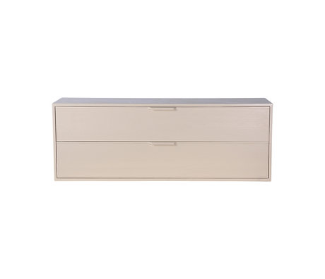 Mueble módulo cajón elemento C marrón arena 100x30x36cm