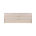 HK-living Module d'armoire élément de tiroir E brun sable 100x30x36cm
