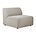 HK-living Sofa Element Jax Mittel Ted Stone Textil 87x95x74cm