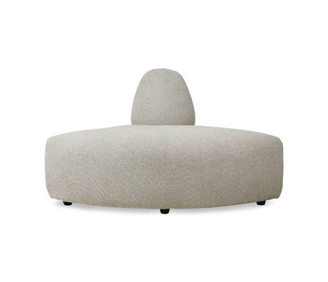 HK-living Sofaelement Jax hjørne Ted Stone tekstil 95x95x74cm