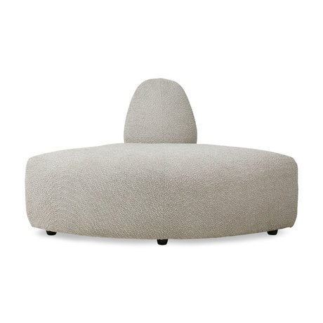 HK-living Sofa element Jax corner Ted Stone textile 95x95x74cm