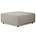 HK-living Sofa Element Jax Taburet Ted Stone Tekstil 94x94x43cm