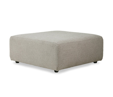 HK-living Canapé Element Jax Tabouret Ted Stone Textile 94x94x43cm