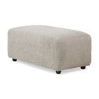 HK-living Sofa Element Jax Hocker kleines Ted Stone Textil 47x95x43cm