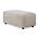 HK-living Divano elemento Jax sgabello piccolo tessuto Ted Stone 47x95x43cm