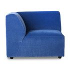 HK-living Sofa element Jax left blue Royal velvet textile 95x95x74cm