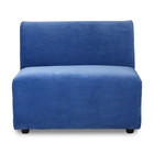 HK-living Divano Element Jax Mid Blue Royal Velvet Textile 87x95x74cm