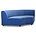 HK-living Élément de canapé Jax rond textile velours bleu royal 150x95x74cm
