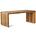 HK-living Panca a doghe in teak 96x43x38cm
