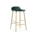 Normann Copenhagen Tabouret de bar forme acier plastique vert doré 65cm