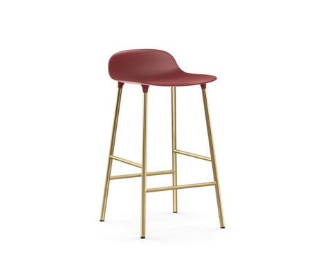 Normann Copenhagen Barhocker Form Rotgold Kunststoff Stahl 65cm