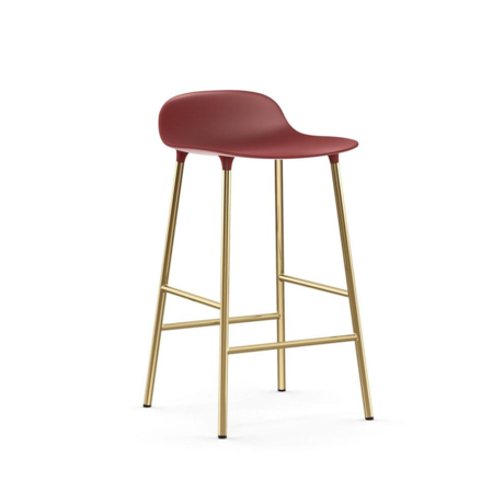 Normann Copenhagen Bar stool form rose gold plastic steel 65cm