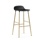 Normann Copenhagen Bar stool form black gold plastic steel 75cm