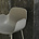 Normann Copenhagen Bar stool armrest made of gray plastic steel 65cm