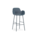 Normann Copenhagen Tabouret de bar accoudoir en acier plastique bleu 65cm