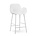 Normann Copenhagen Barhocker Armlehne aus weißem Kunststoff Stahl 75cm
