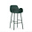 Normann Copenhagen Bar stool armrest made of green plastic steel 75cm