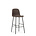 Bar stool backrest made of black plastic steel 75cm