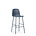 Normann Copenhagen Schienale sgabello da bar in acciaio plastica blu 75cm