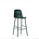 Normann Copenhagen Bar stool with green plastic steel backrest 75cm