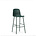 Normann Copenhagen Sgabello da bar con schienale in acciaio plastica verde 75cm