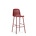 Normann Copenhagen Bar stool with backrest made of red plastic steel 75cm