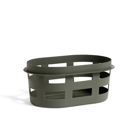 HAY Laundry basket basket s dark green plastic 57.5x37.5x24cm