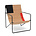 Ferm Living Lounge Chair Desert Block Sort Sand Stål Tekstil 63x66x77,5cm