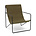 Ferm Living Lounge Chair Desert Nero Verde Acciaio Tessuto 63x66x77.5cm