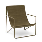 Ferm Living Chaise longue Desert Green Steel Textile 63x66x77.5cm