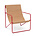 Ferm Living Lounge Chair Desert Red Sand Steel Textile 63x66x77.5cm