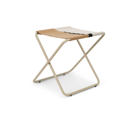 Ferm Living Taburet Desert Floor Cashmere Flerfarvet ståltekstil 41,2 x 41,6 x 41,4 cm