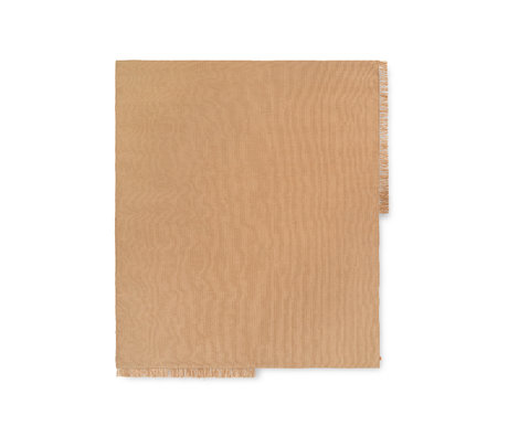 Ferm Living Tessuto quadrato sabbia orlo tappeto 240x240 cm