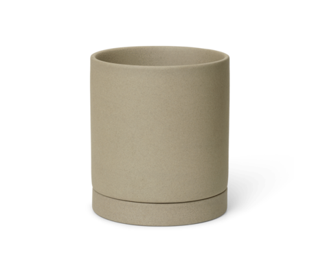 Ferm Living Blumentopf Sekki Sand Porzellan Groß ø15.5x17.5cm