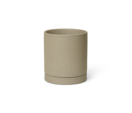 Ferm Living Flower pot Sekki sand porcelain medium ø13.5x16cm