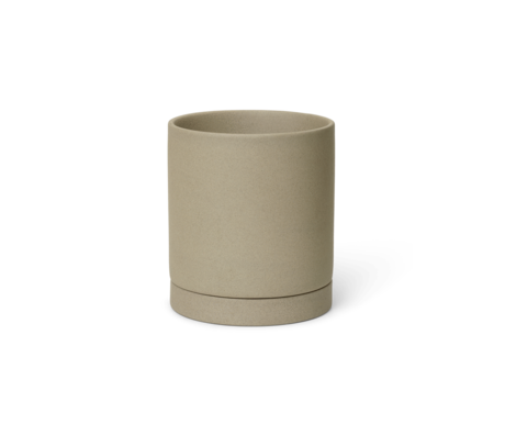 Ferm Living Vaso da fiori Sekki porcellana sabbia medio ø13,5x16cm