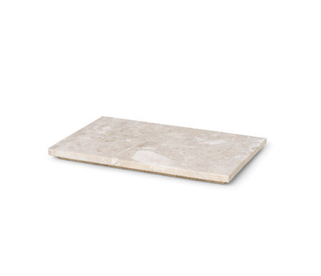 Ferm Living Bakke til Plantbox Beige Marble 26x17x1,5cm