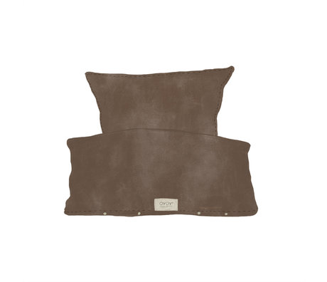 OYOY Housse de couette Nuku Junior Marron Coton 40x45-100x140cm