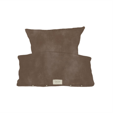 OYOY Housse de couette Nuku Junior Marron Coton 40x45-100x140cm