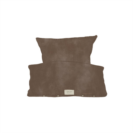 OYOY Bettbezug Nuku Baby Brown Cotton 40x45-70x100cm