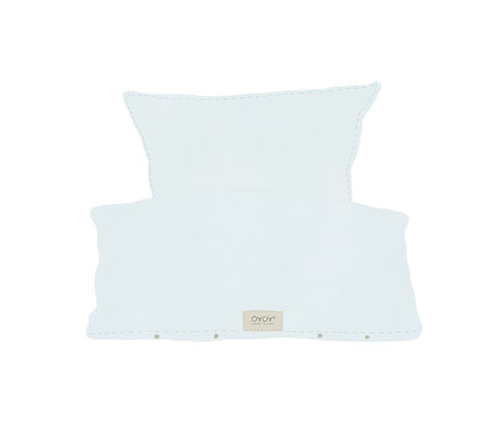 OYOY Copripiumino Nuku Adult Extra cotone azzurro 60x63-140x220cm