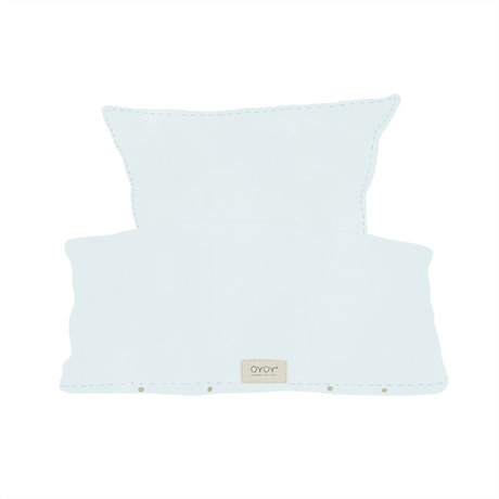 OYOY Duvet cover Nuku Adult Extra light blue cotton 60x63-140x220cm