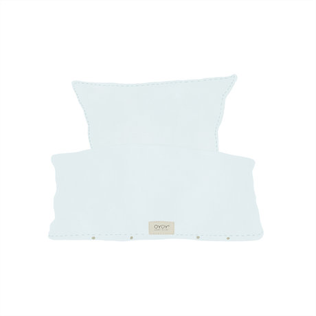 OYOY Copripiumino Nuku Junior azzurro cotone 40x45-100x140cm