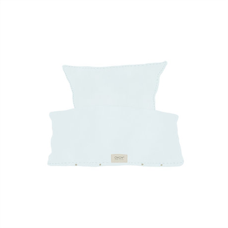 OYOY Housse de couette Nudu Baby coton bleu clair 40x45-70x100cm