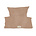 OYOY Duvet cover Nuku Adult Powder brown cotton 60x63-140x200cm