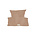 OYOY Funda nórdica Nuku Baby Powder algodón marrón 40x45-70x100cm